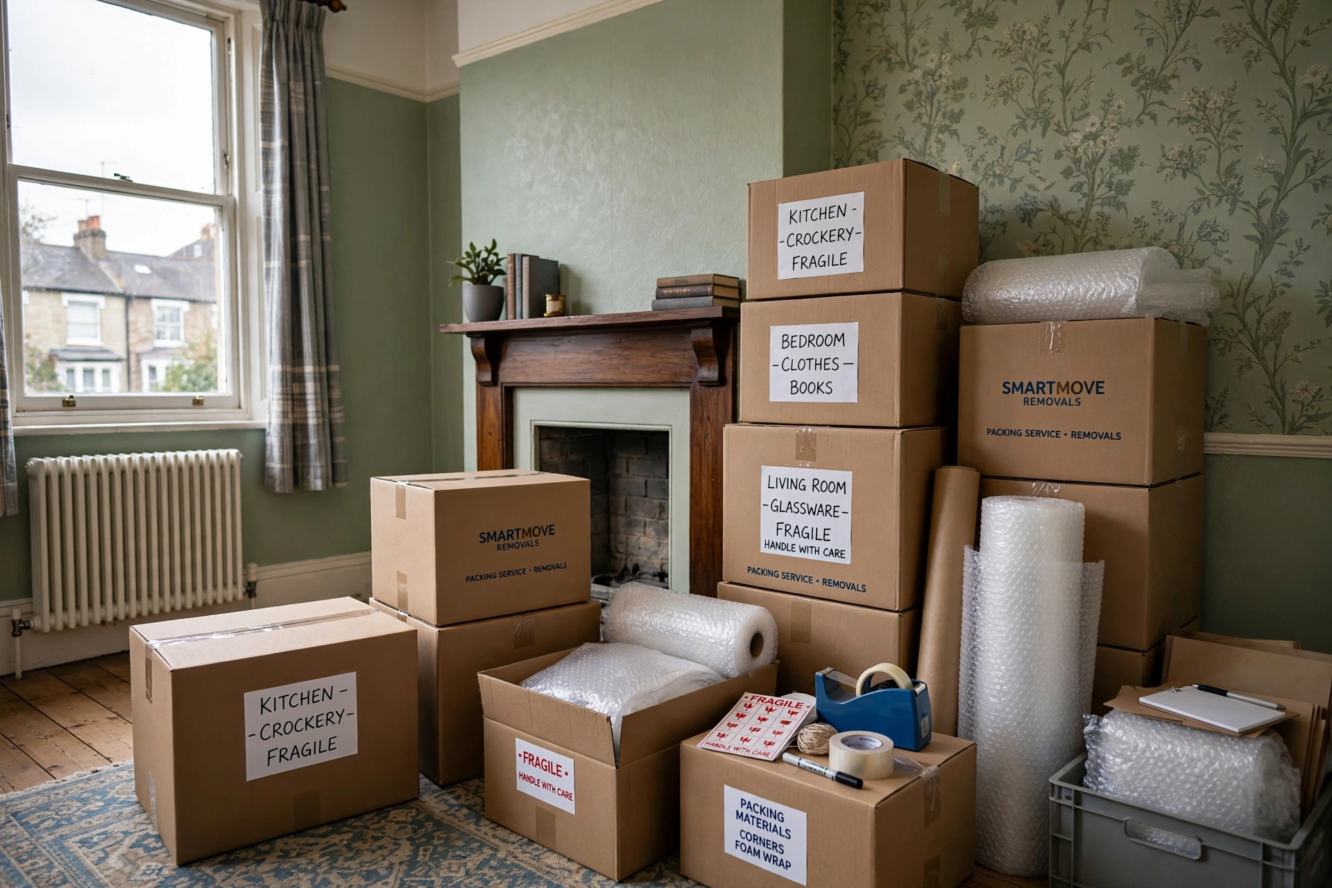 Packing service Crewe boxes bubble wrap